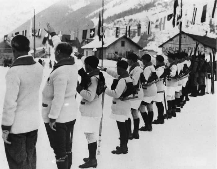 открытие первых зимних олимпийских игр 